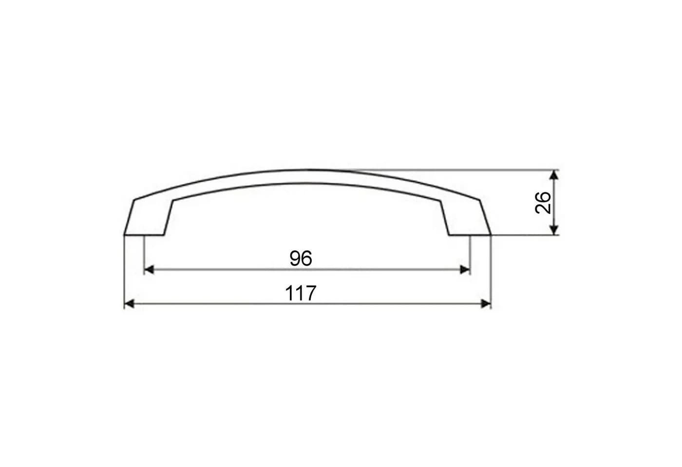 SO-TECH® Möbelgriff THEA Bügelgriff Nickel matt 96 mm Lochabstand - Bild 4