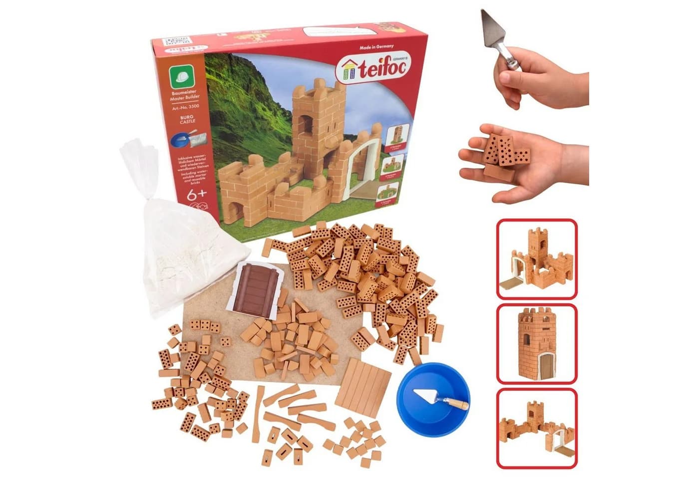 teifoc Burg Steinbaukasten 200 St. Kreativspielzeug Bausatz - Bild 2