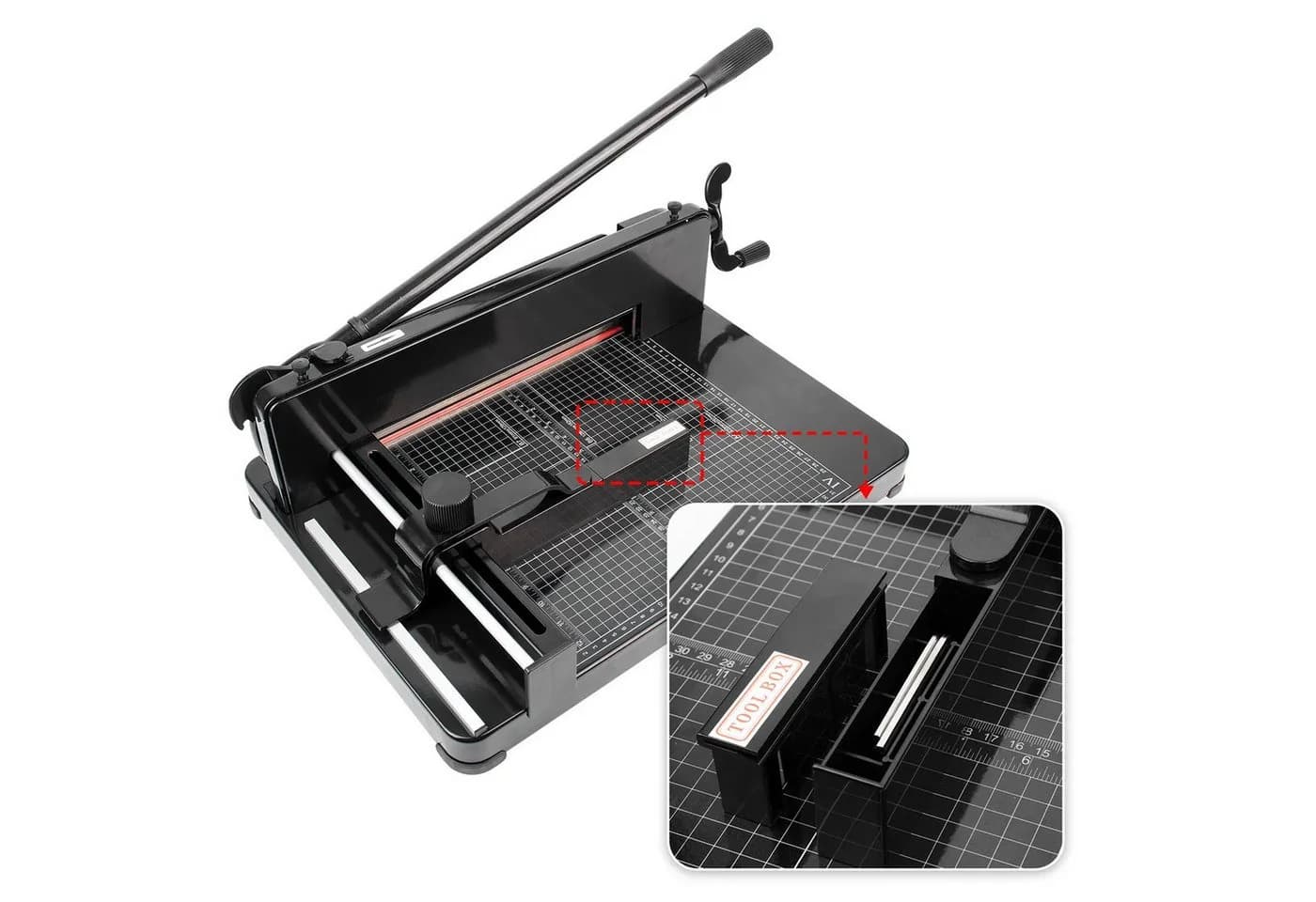 LMG Germany Papierschneidegerät Opticut 400 Stapelschneider A4 Schwarz
