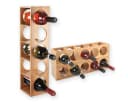 Gräfenstayn Weinregal CUBE stapelbar Bambus für 5 Flaschen Bild 2