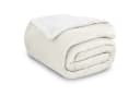 Gräfenstayn Wohndecke Lammfell-Optik Sherpa Flanell Beige Bild 2