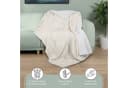 Gräfenstayn Wohndecke Lammfell-Optik Sherpa Flanell Beige Bild 3