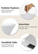 Gräfenstayn Stehtischhusse 2er Set Stretchbezug Weiß Bild 3