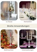 Gräfenstayn 5-armiger Kerzenständer Weiß Klassiker Bild 3