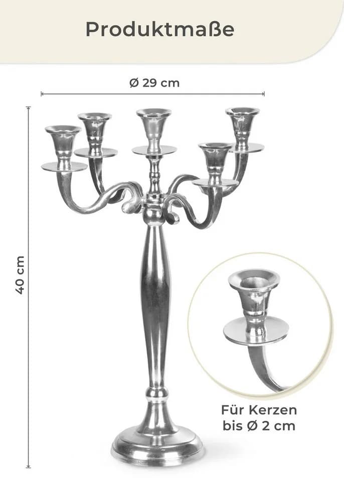 Gräfenstayn Kerzenständer 5-armig Silber Klassiker - Bild 4