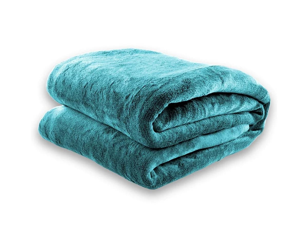 Gräfenstayn Kuscheldecke mit Ärmeln und Fußtasche türkis - Bild 4