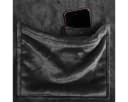 Gräfenstayn Kuscheldecke mit Ärmeln und Fußtasche Schwarz Flanell-Fleece Bild 1