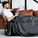 Gräfenstayn Wohndecke Kuscheldecke Anthrazit Super Weich Flauschig Bild 1
