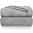 Gräfenstayn Kuscheldecke Grau Flanell-Fleece Wohndecke Bild 2