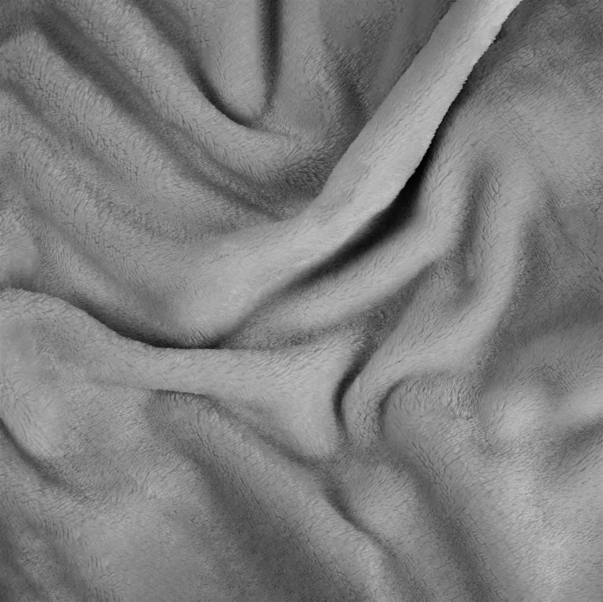 Gräfenstayn Kuscheldecke Grau Flanell-Fleece Wohndecke - Bild 4