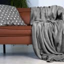 Gräfenstayn Kuscheldecke Grau Flanell-Fleece Wohndecke Bild 5
