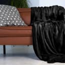 Gräfenstayn Wohndecke Kuscheldecke Schwarz Super Weich & Flauschig Bild 5