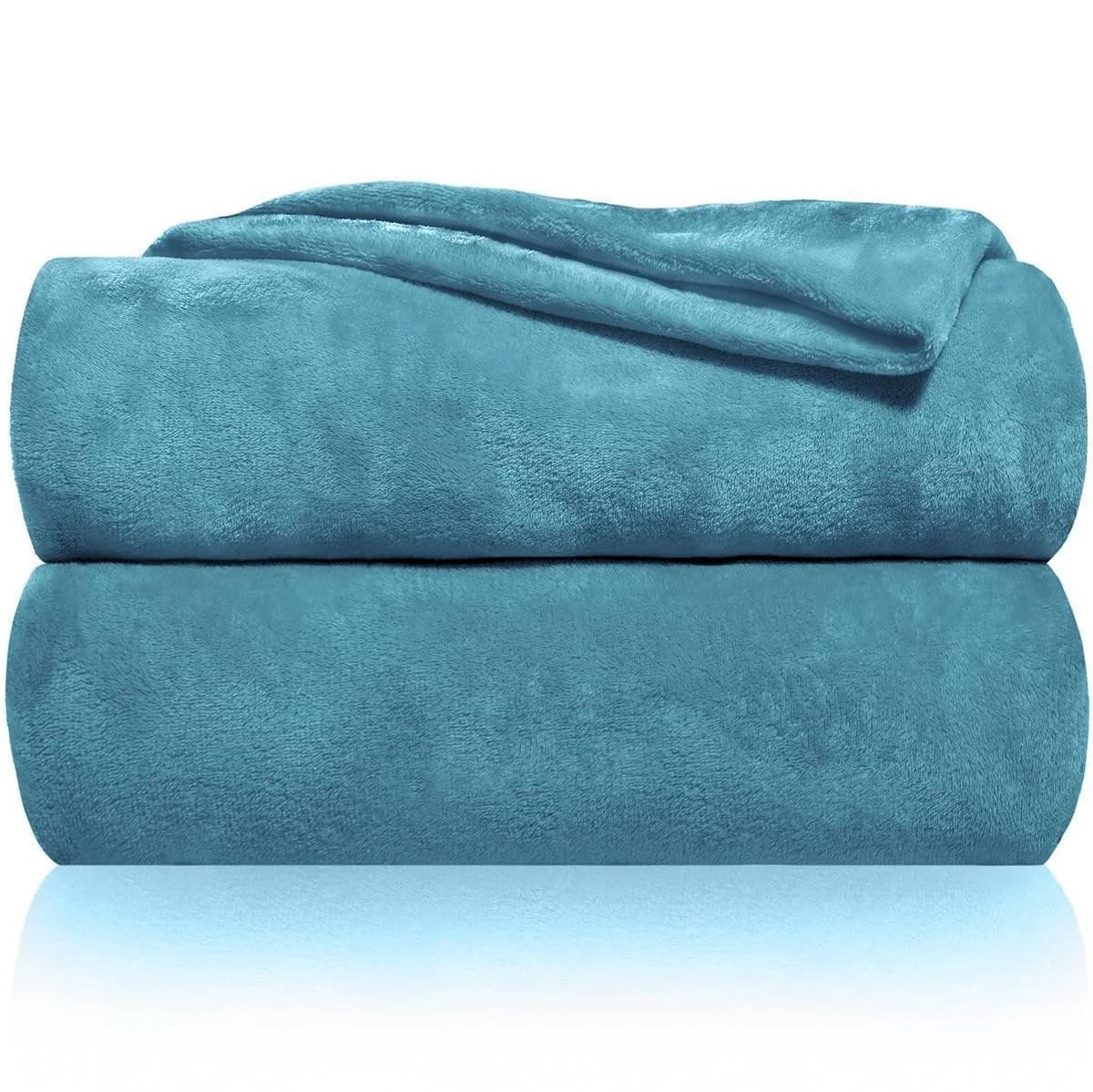 Gräfenstayn Wohndecke Kuscheldecke super weich & flauschig - türkis - Bild 2