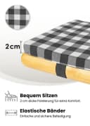 Gräfenstayn Bankauflage Biertischauflagen-Set 3-tlg. Sitzpolsterung für Bierzeltgarnitur Bild 4