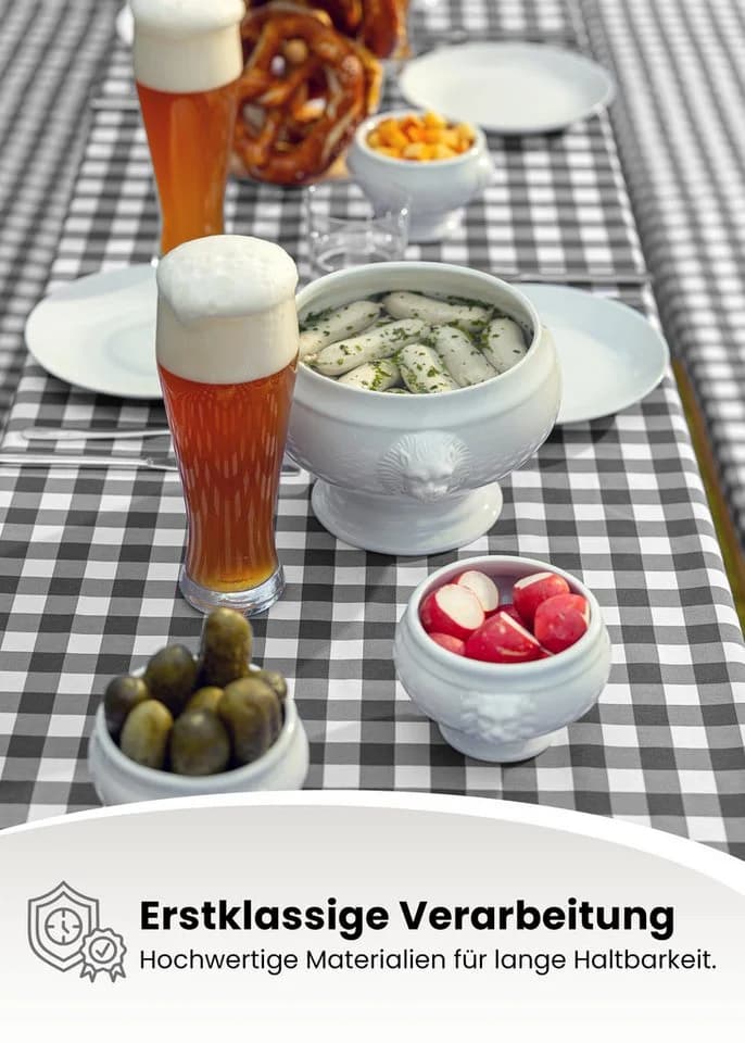 Gräfenstayn Bankauflage Biertischauflagen-Set 3-tlg. Sitzpolsterung für Bierzeltgarnitur - Bild 5
