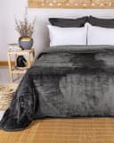 Gräfenstayn Wohndecke Cashmere-Feeling Kuscheldecke Grau Super Weich Bild 3