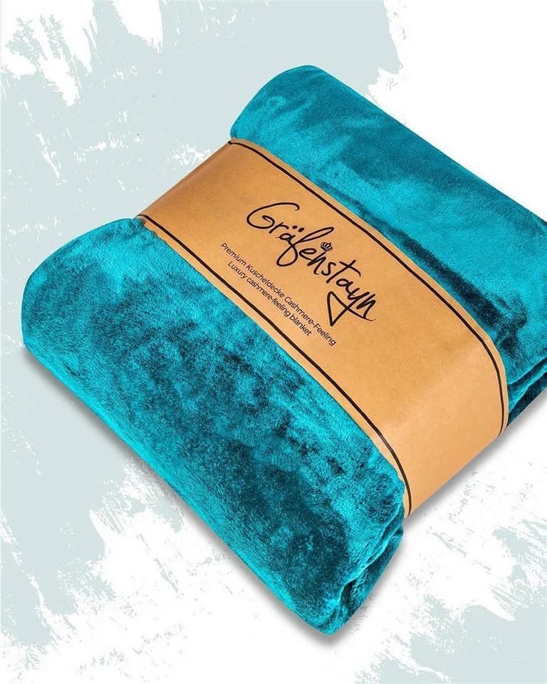Gräfenstayn Kuscheldecke Cashmere-Feeling Super Weich