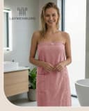 Laynenburg Saunakilt Damen Baumwolle Frottee Knopfverschluss Bild 1