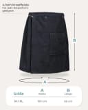 Laynenburg Saunakilt Herren Baumwolle Frottee Anthrazit Bild 4