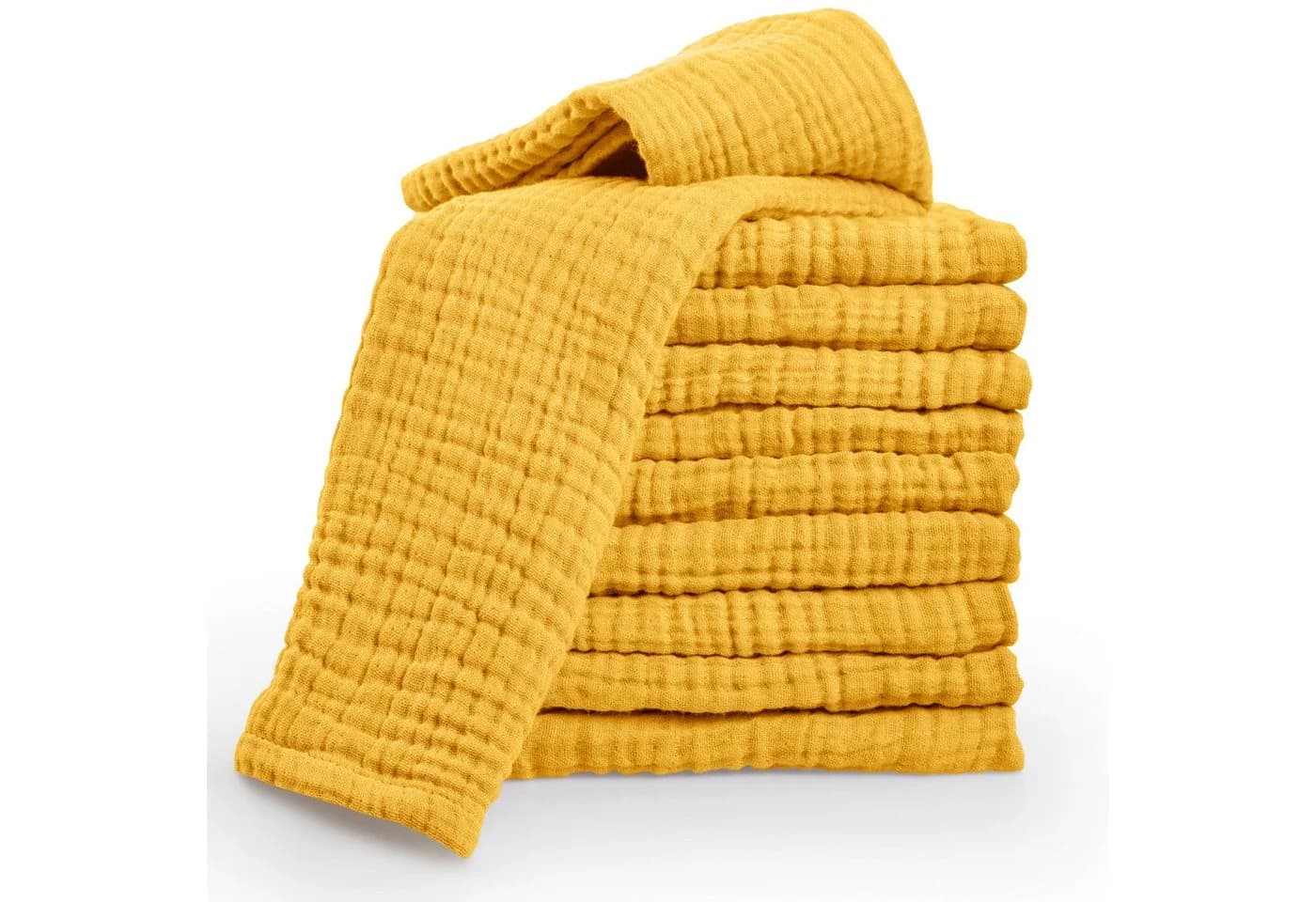 Laynenburg Spucktuch Baby 10er-Set 30x50cm Musselin 100% Baumwolle - Bild 2