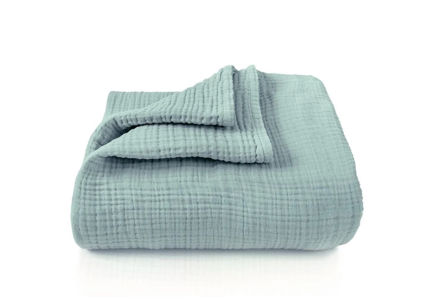 LAYNENBURG Musselin Babydecke 4-lagig 120x120cm Baumwolle - Bild 2