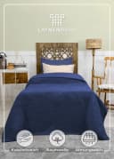 Laynenburg Wohndecke Baumwolle Kuscheldecke Blau Bild 1