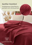 Wohndecke Waffelpique Baumwolle Kuscheldecke Laynenburg Bild 4