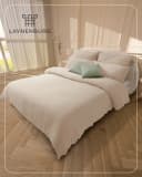 Laynenburg Bettwäsche Musselin Beige 100% Baumwolle Bild 1