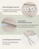 Laynenburg Bettwäsche Musselin Beige 100% Baumwolle Bild 5
