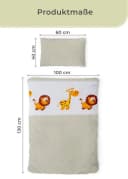 Gräfenstayn Kinderbettwäsche Set 2-tlg. 100% Baumwolle mit Tiermotiv Bild 3