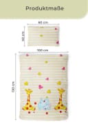 Gräfenstayn Kinderbettwäsche Set 100% Baumwolle mit Tiermotiv Bild 3