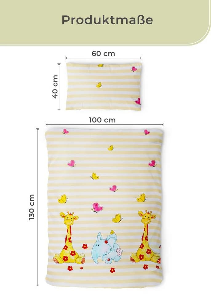 Gräfenstayn Kinderbettwäsche Set 100% Baumwolle mit Tiermotiv - Bild 3