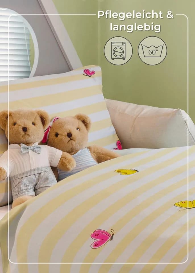 Gräfenstayn Kinderbettwäsche Set 100% Baumwolle mit Tiermotiv - Bild 5