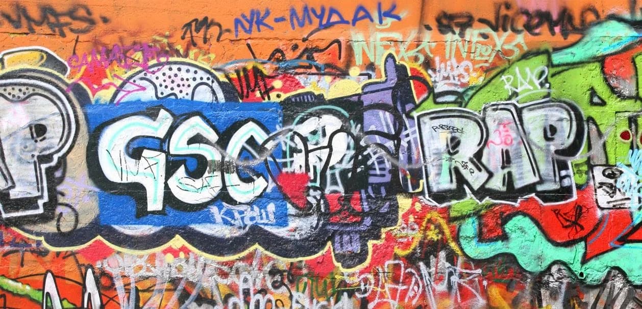 Küchenrückwand EXPRESS KÜCHEN Graffiti Bunt