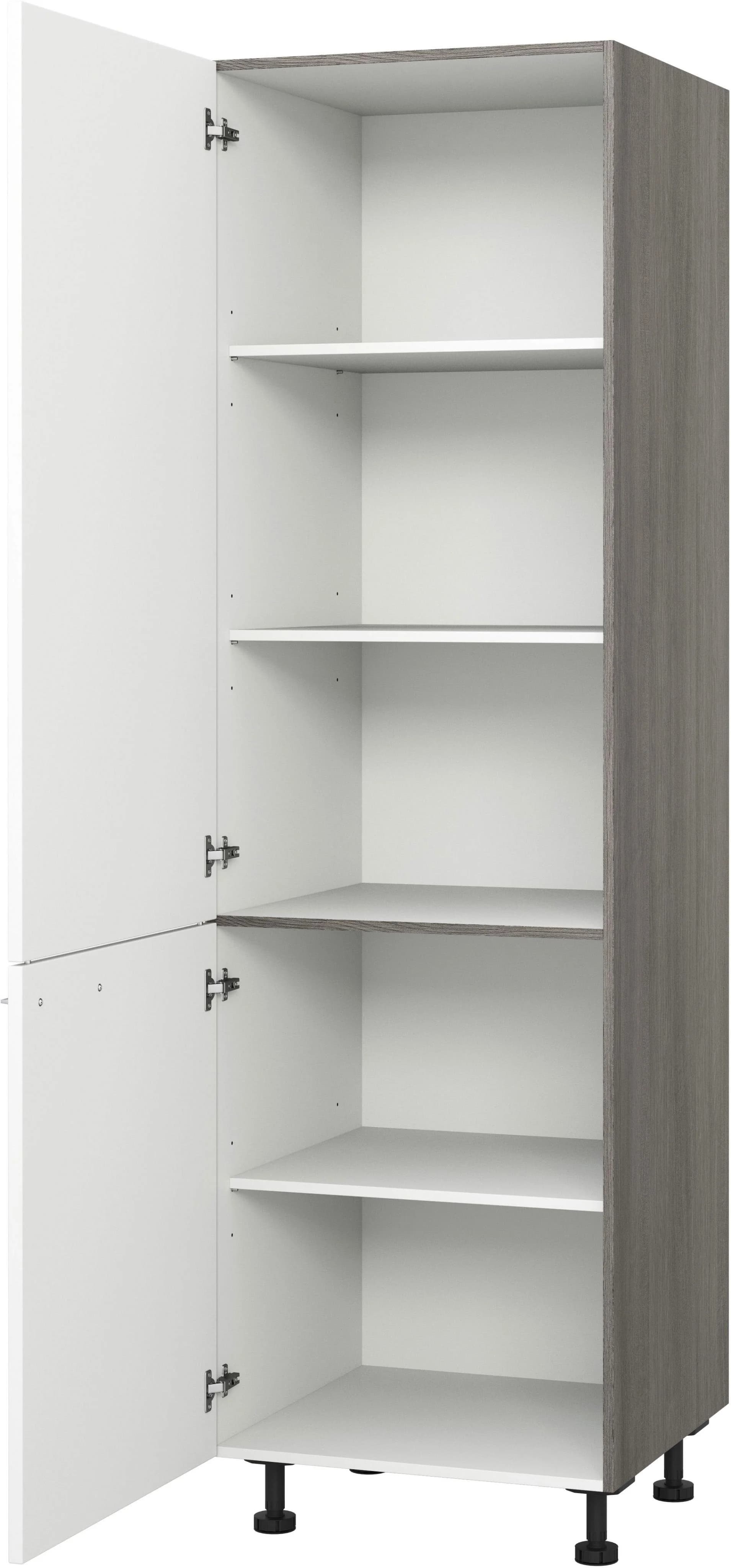 Vorratsschrank KOCHSTATION KS-Trea SV60-195 Weiß Grau Modern