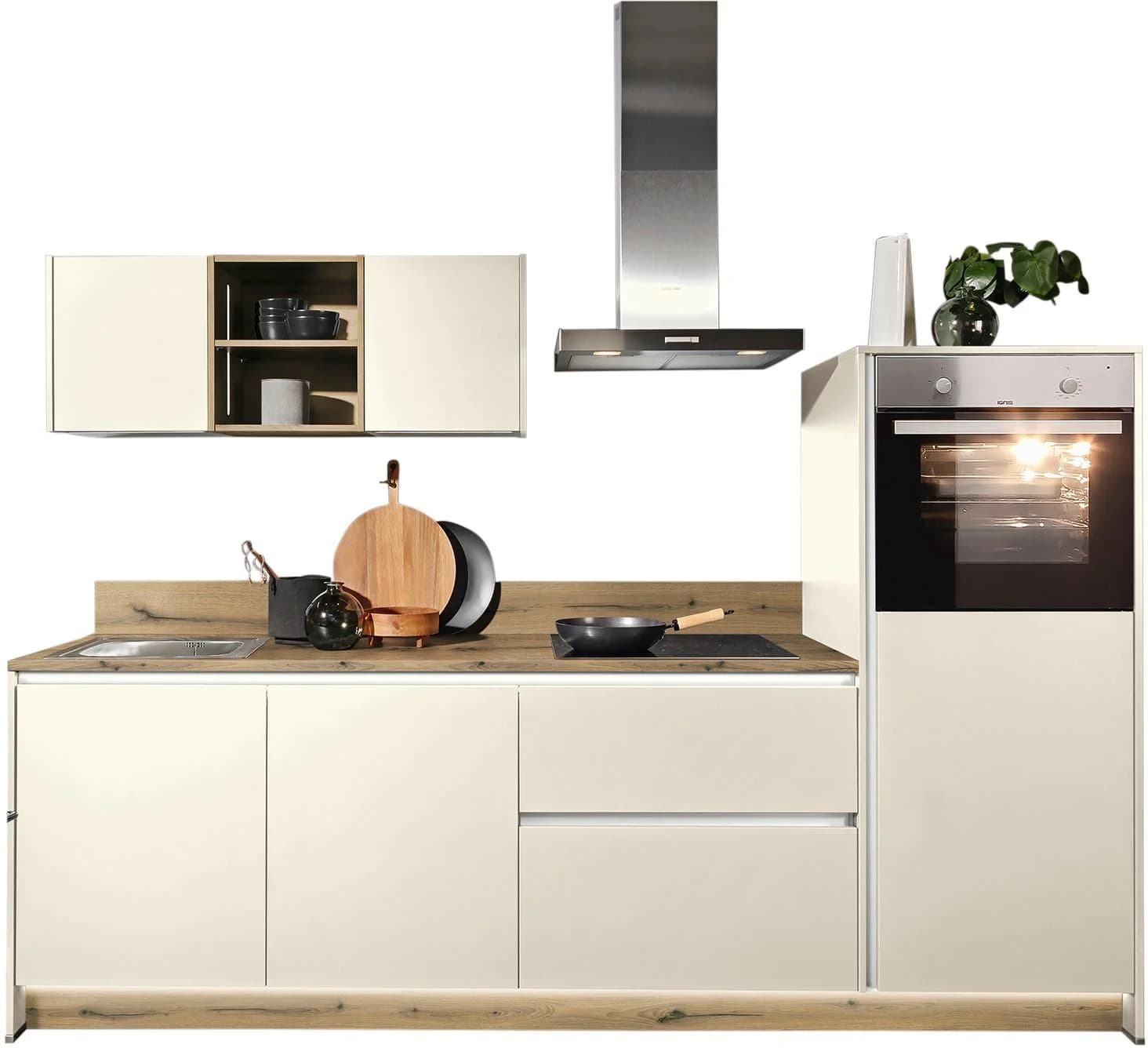 Billiger-baur.de Kochstation Sakura 268 cm Grifflos