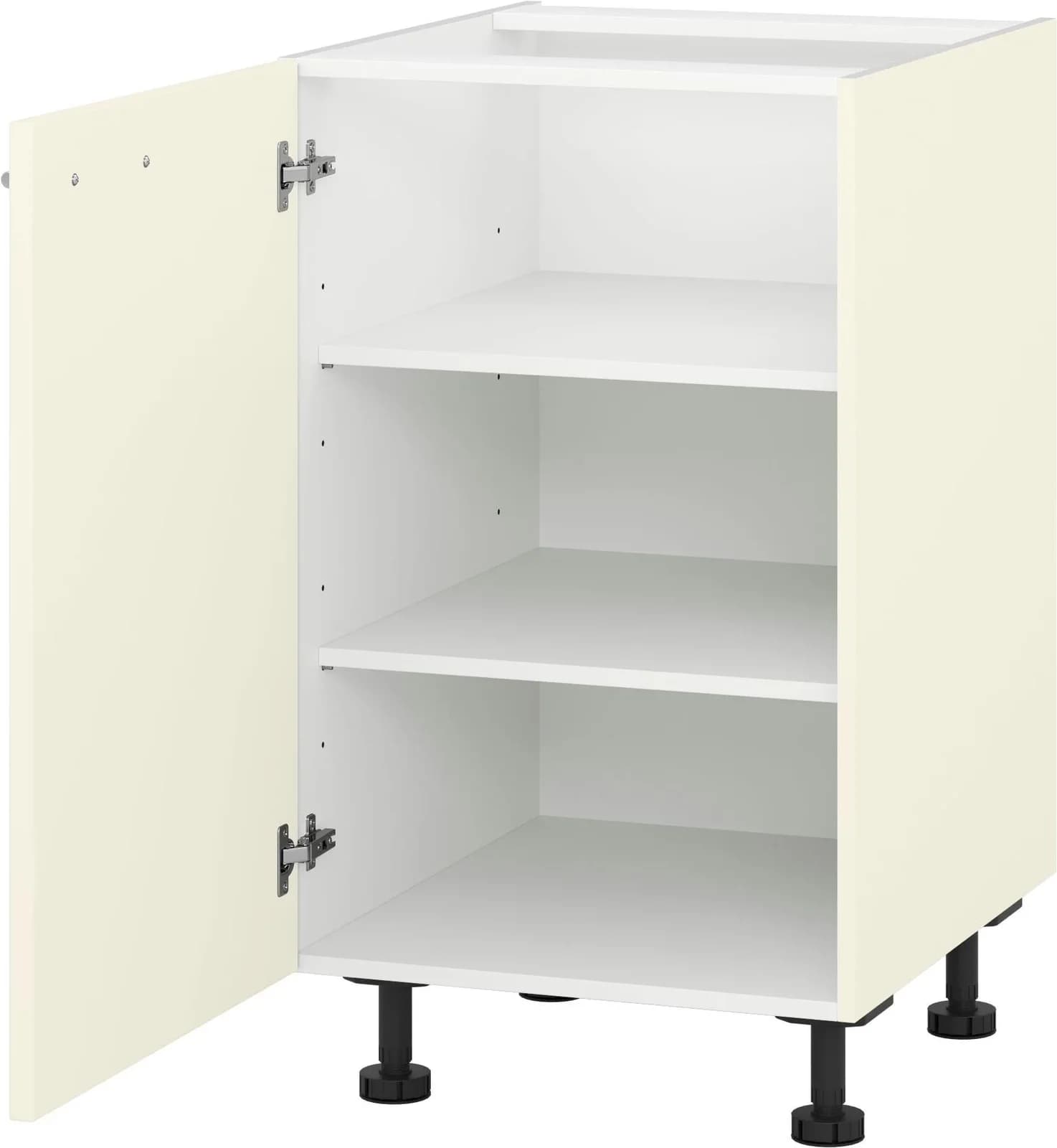 Unterschrank KOCHSTATION KS-Scafa Beige Braun 50cm mit Soft-Close
