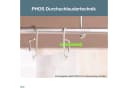 PHOS Design Duschvorhangringe HKD Edelstahl 10er Set Durchschleudertechnik Bild 1