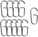 PHOS Design Duschvorhangringe HKD Edelstahl 10er Set Durchschleudertechnik Bild 2