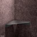 PHOS Design Eck-Duschablage Edelstahl Grau Bild 1