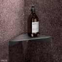 PHOS Design Eck-Duschablage Edelstahl Grau Bild 2