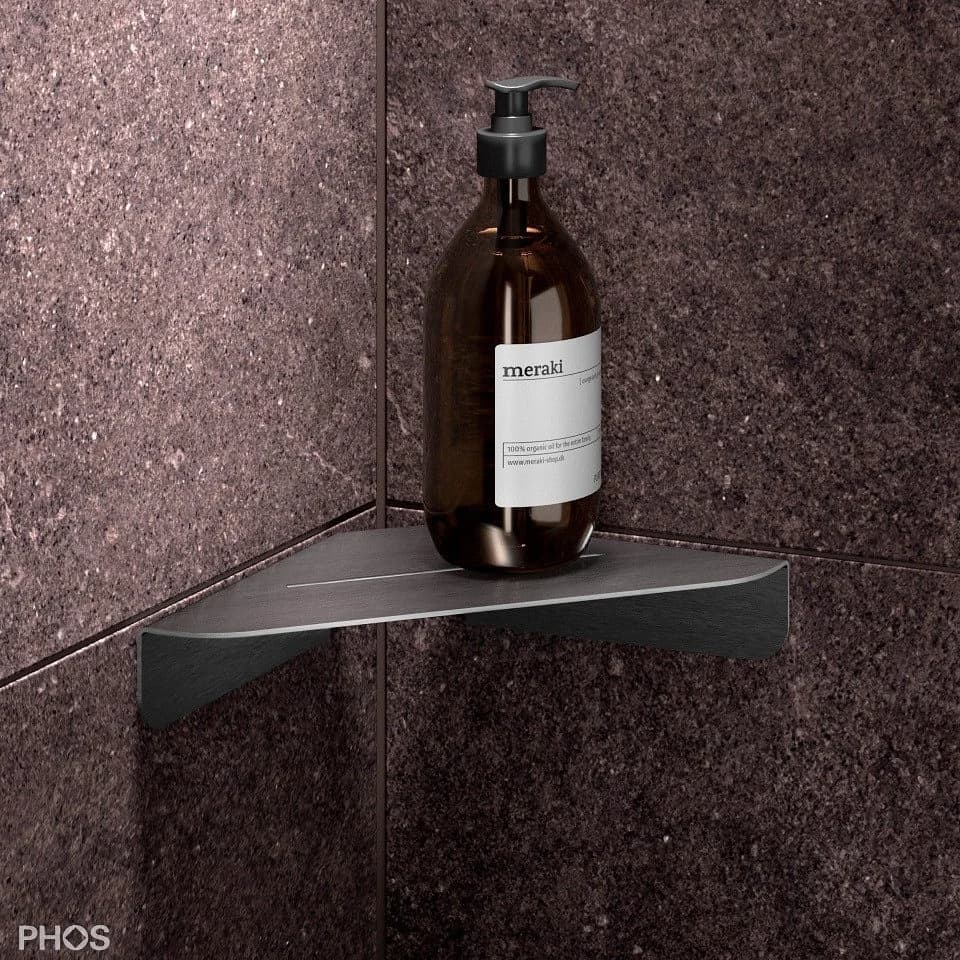 PHOS Design Eck-Duschablage Edelstahl Grau - Bild 2