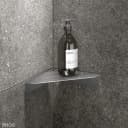 PHOS Design Eck-Duschablage Edelstahl Grau Bild 3