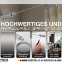 PHOS Design Seilspanngarnitur Edelstahl Wand zu Wand Bild 5