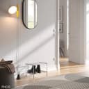 PHOS Design Schuhregal Edelstahl 40cm 2 Ebenen Bild 1