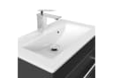 Magnolia Home Waschtisch Badmöbel Mars 600 SlimLine 60x36cm mit 2 SoftClose Schubladen Schwarz Bild 5