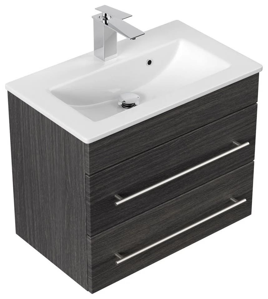 Magnolia Home Waschtisch Badmöbel Mars 600 SlimLine 2 SoftClose Schubladen Anthrazit - Bild 2