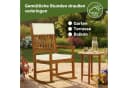 Casaria Schaukelstuhl Holz Garten Balkon Akazie Bild 4