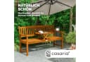 Casaria Gartenbank mit Tisch Eukalyptus wetterfest Bild 1