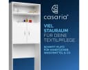 Casaria Waschmaschinenumbauschrank Neapel Weiß mit Türen Bild 4